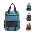 Blank pattern custom laptop school bag vintage canvas backpack TYS-15113019